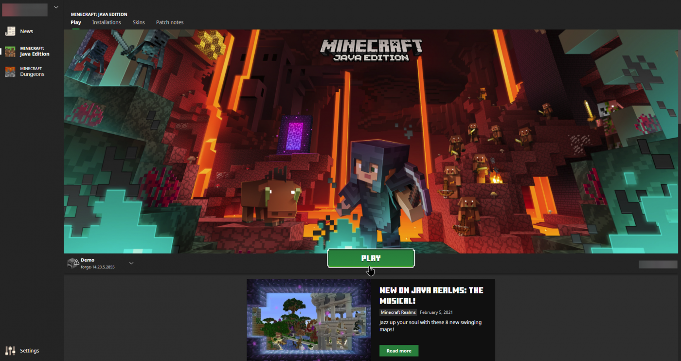 minecraft launcher play legacy versions